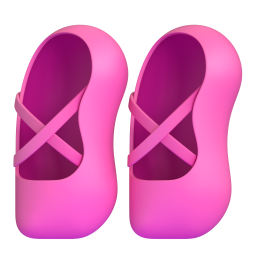 ballet shoes - Microsoft Fluent UI 3D Style