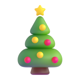 Christmas tree - Microsoft Fluent UI 3D Style