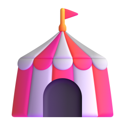 circus tent - Microsoft Fluent UI 3D Style