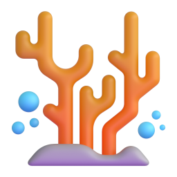 coral - Microsoft Fluent UI 3D Style