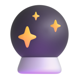 crystal ball - Microsoft Fluent UI 3D Style