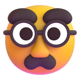 disguised face - Microsoft Fluent UI 3D Style