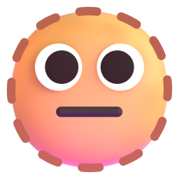 dotted line face - Microsoft Fluent UI 3D Style