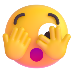 face with peeking eye - Microsoft Fluent UI 3D Style