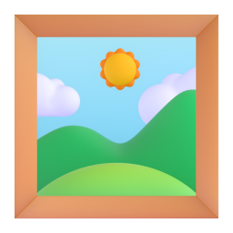 framed picture - Microsoft Fluent UI 3D Style