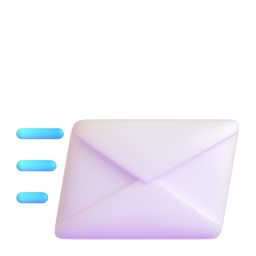 incoming envelope - Microsoft Fluent UI 3D Style