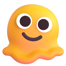 melting face - Microsoft Fluent UI 3D Style