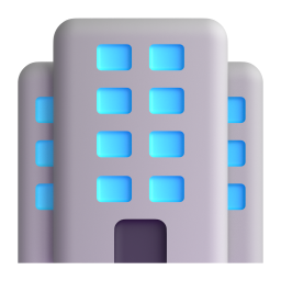 office building - Microsoft Fluent UI 3D Style