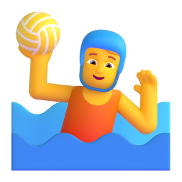 person playing water polo - Microsoft Fluent UI 3D Style