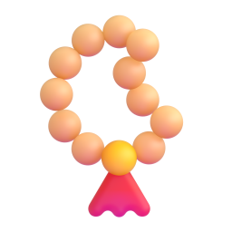 prayer beads - Microsoft Fluent UI 3D Style