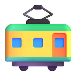 railway car - Microsoft Fluent UI 3D Style