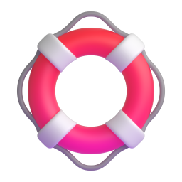 ring buoy - Microsoft Fluent UI 3D Style