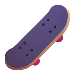 skateboard - Microsoft Fluent UI 3D Style