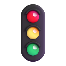 vertical traffic light - Microsoft Fluent UI 3D Style