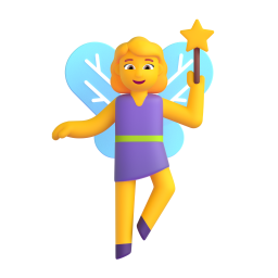 woman fairy - Microsoft Fluent UI 3D Style