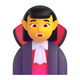 woman vampire - Microsoft Fluent UI 3D Style