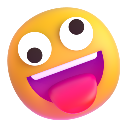 zany face - Microsoft Fluent UI 3D Style