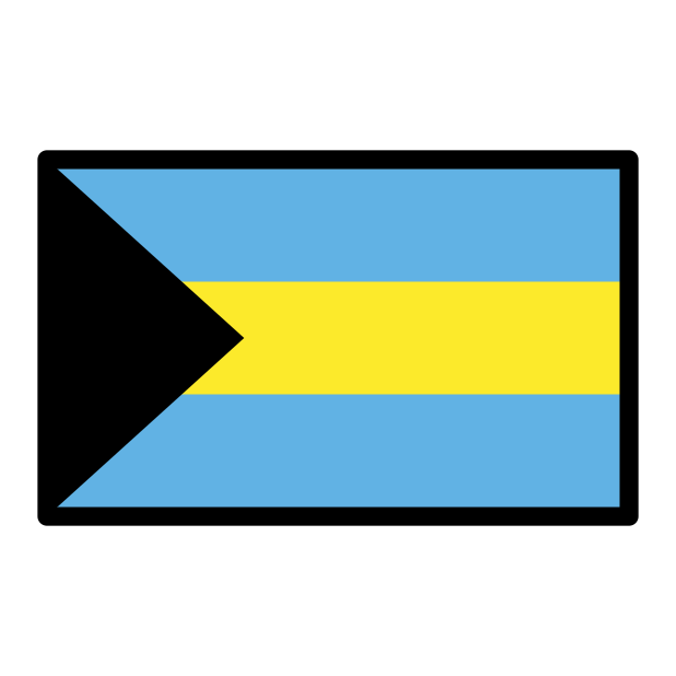 flag: Bahamas - OpenMoji Color Style