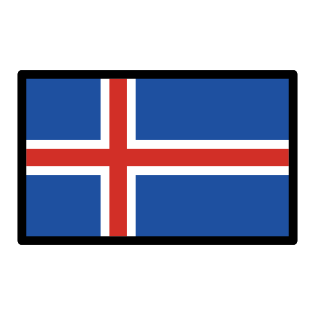 flag: Iceland - OpenMoji Color Style
