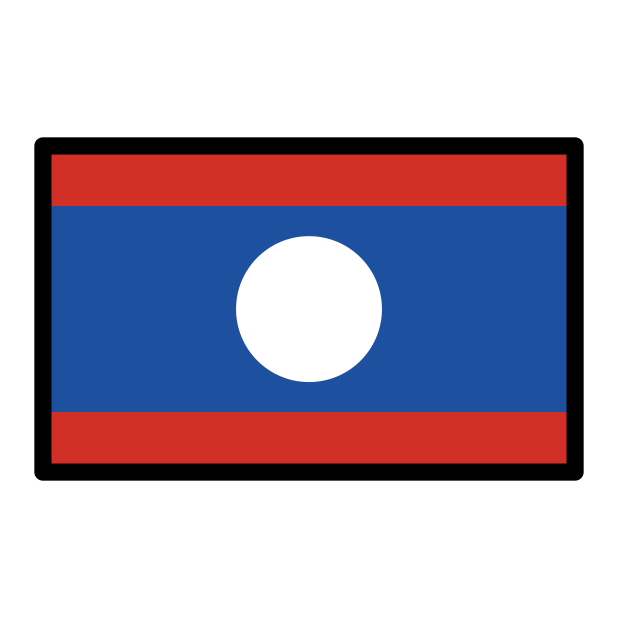 flag: Laos - OpenMoji Color Style