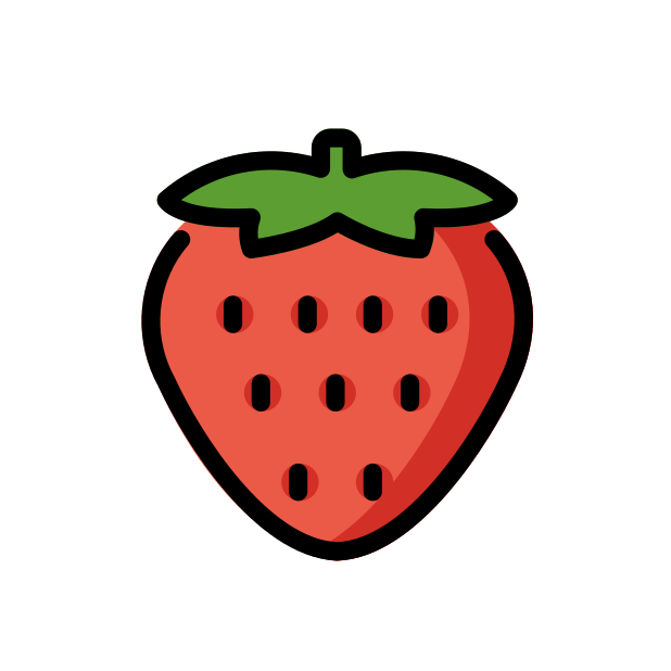 strawberry - OpenMoji Color Style