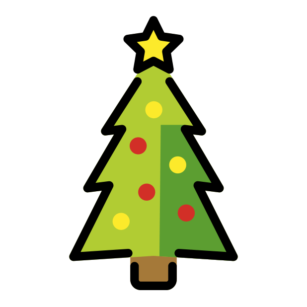 Christmas tree - OpenMoji Color Style