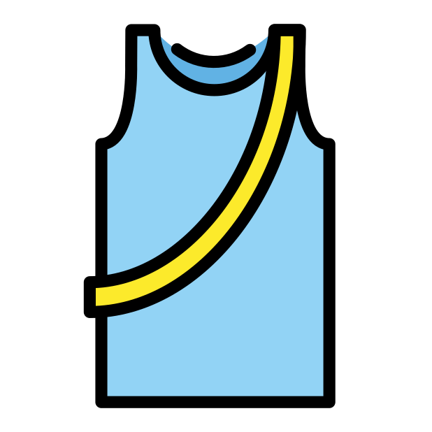 running shirt - OpenMoji Color Style
