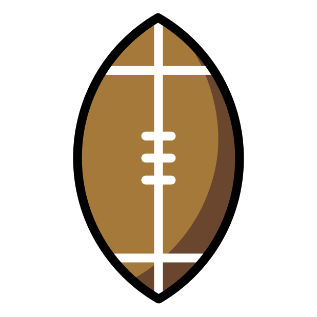 american football - OpenMoji Color Style
