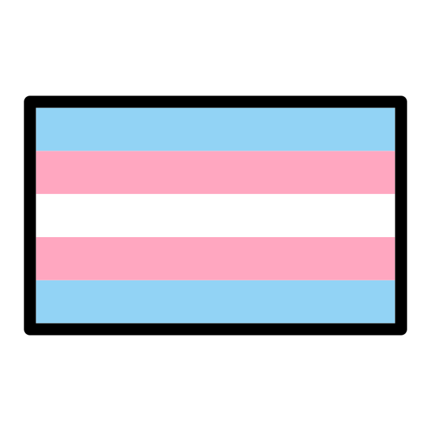 transgender flag - OpenMoji Color Style