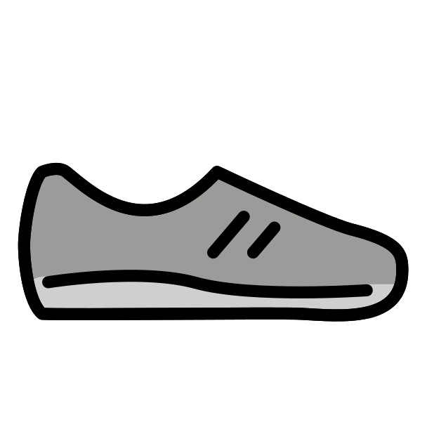 running shoe - OpenMoji Color Style
