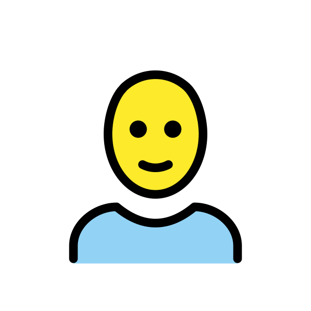 man: bald - OpenMoji Color Style