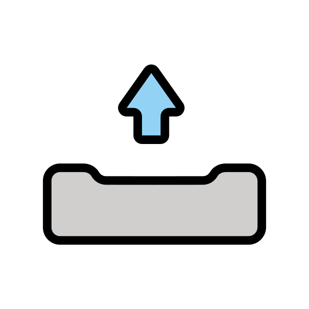 outbox tray - OpenMoji Color Style