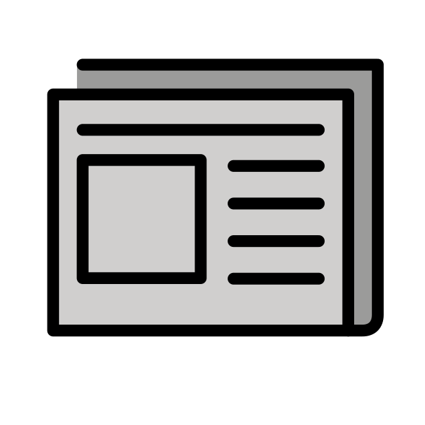 newspaper - OpenMoji Color Style