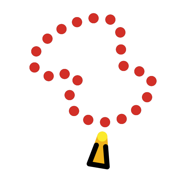 prayer beads - OpenMoji Color Style