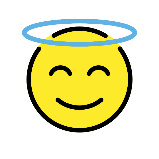 smiling face with halo - OpenMoji Color Style