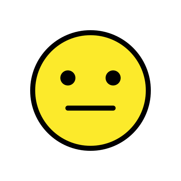 neutral face - OpenMoji Color Style