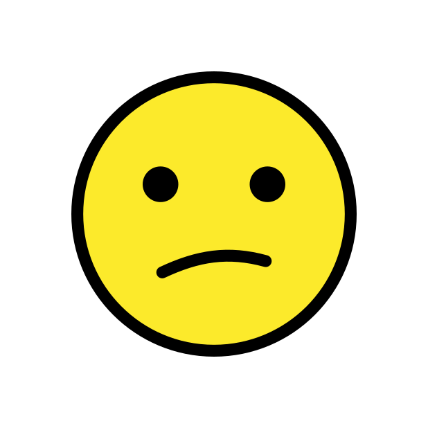 confused face - OpenMoji Color Style