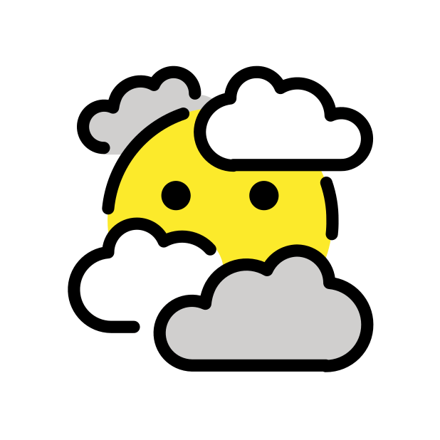 face in clouds - OpenMoji Color Style