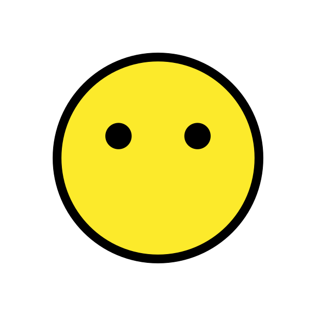 face without mouth - OpenMoji Color Style