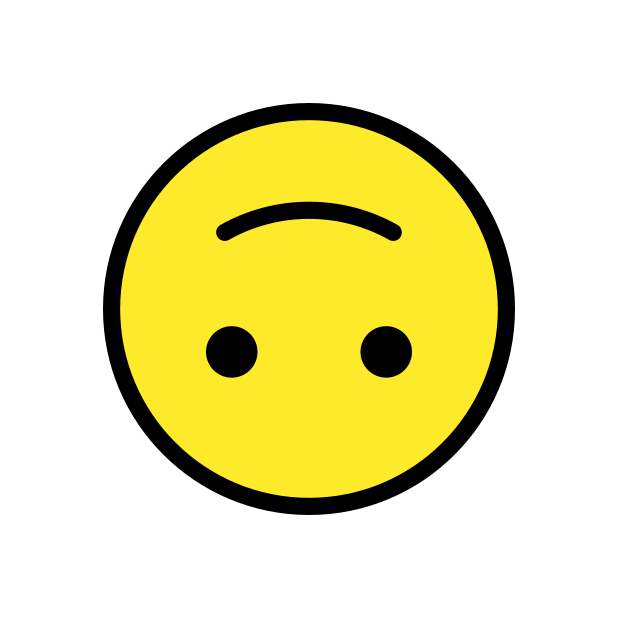 upside-down face - OpenMoji Color Style