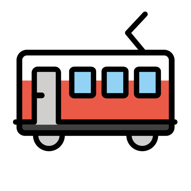 railway car - OpenMoji Color Style