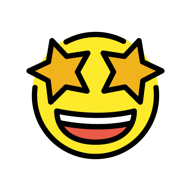 star-struck - OpenMoji Color Style