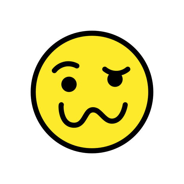 woozy face - OpenMoji Color Style