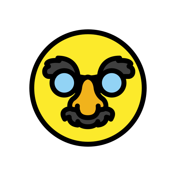 disguised face - OpenMoji Color Style