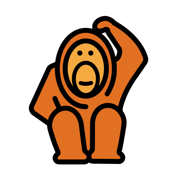 orangutan - OpenMoji Color Style