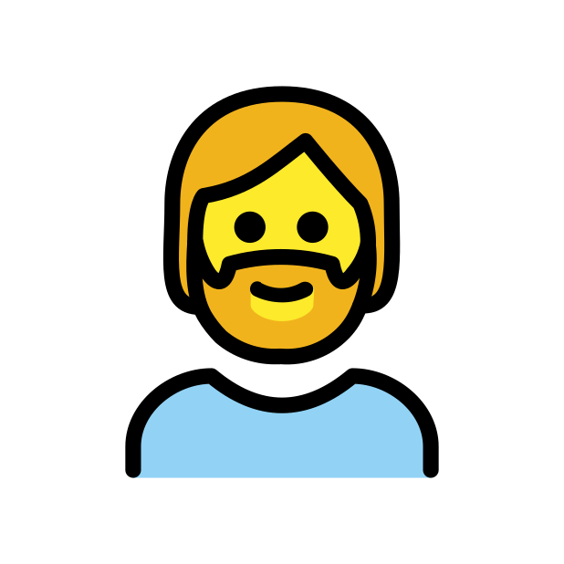 person: beard - OpenMoji Color Style