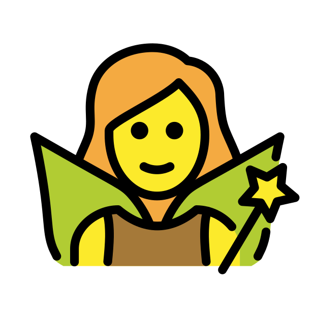 woman fairy - OpenMoji Color Style