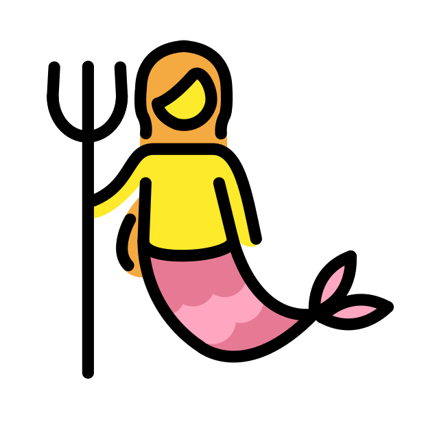 mermaid - OpenMoji Color Style