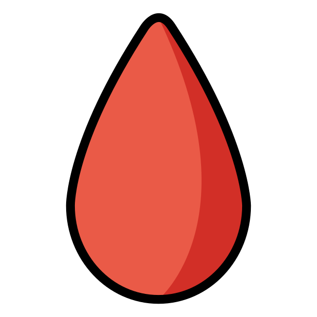 drop of blood - OpenMoji Color Style