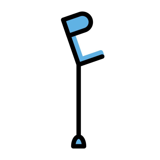 crutch - OpenMoji Color Style